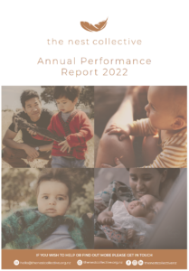 Cover page of The Nest Collective Annual Performance Report 2022